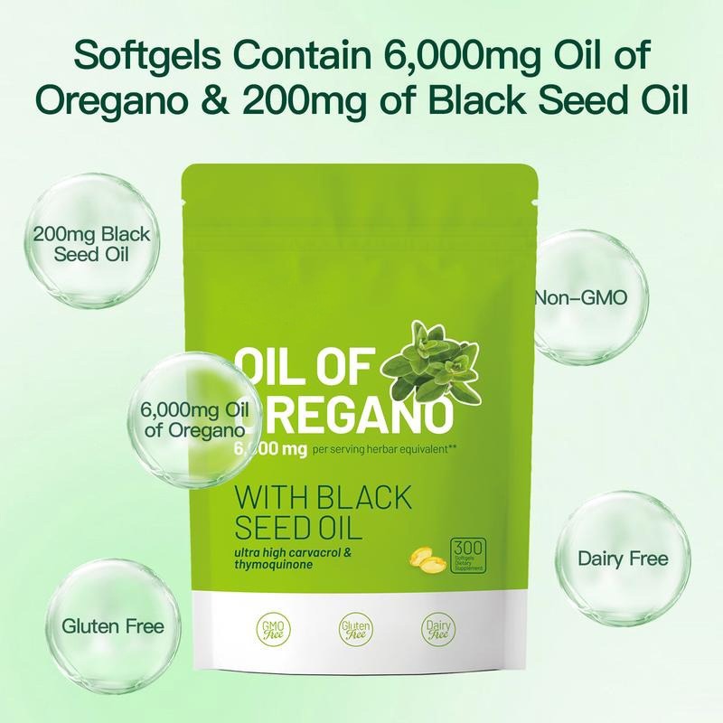 VitaBoost Oregano & Black Seed Oil Fusion - 3 Pack (900 Capsules)